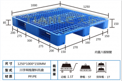 <b>1251川字塑料托盘内置8根钢管</b>